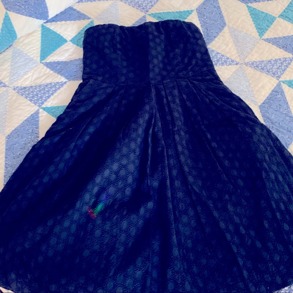 GAP Eyelet Strapless Mini Dress